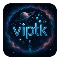 viptk VIP ট্যাগসহ মোবাইল স্ক্রিন